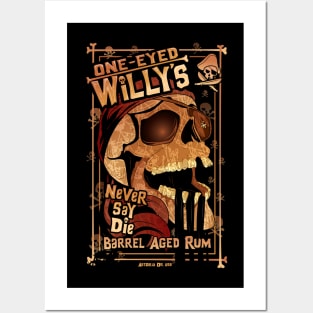 One Eyed Willy's Rum Posters and Art